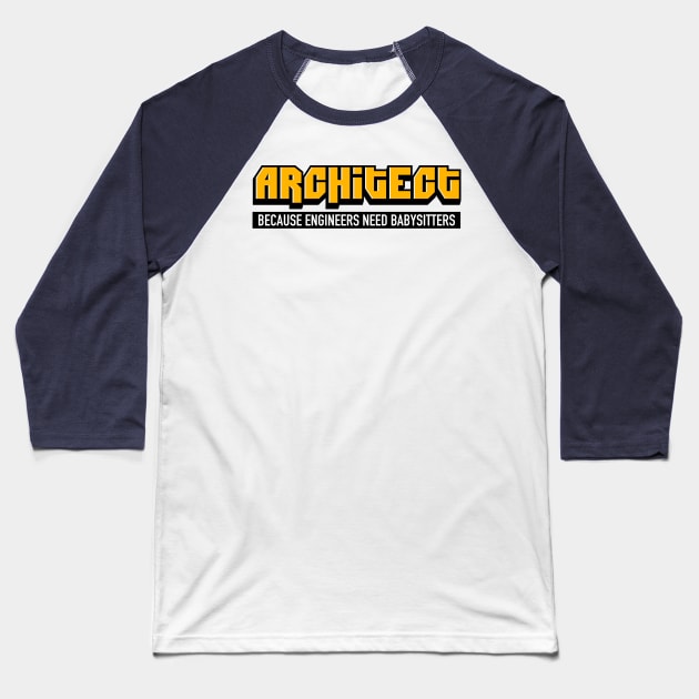 Architect-tee Baseball T-Shirt by EmbeeArqam